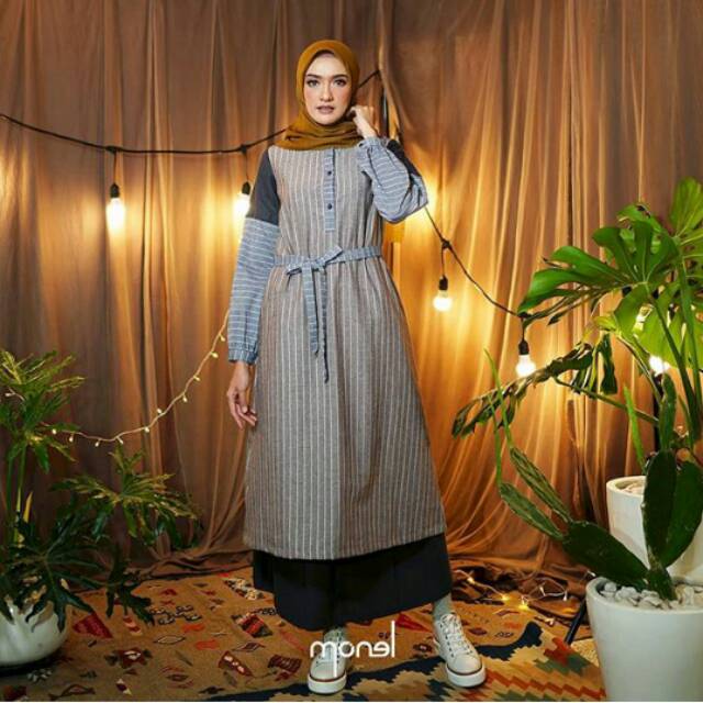Piper midi / midi dress monel / monel / atasan monel / tunik monel