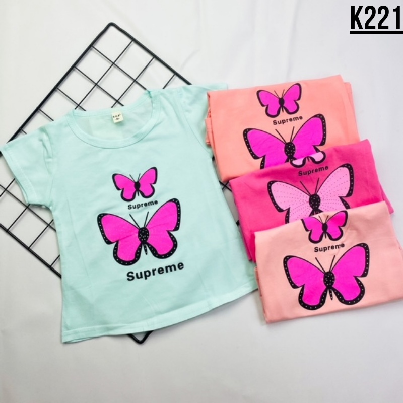 Atasan Kaos Anak Bayi Cewek Perempuan 6bln-2thn Import