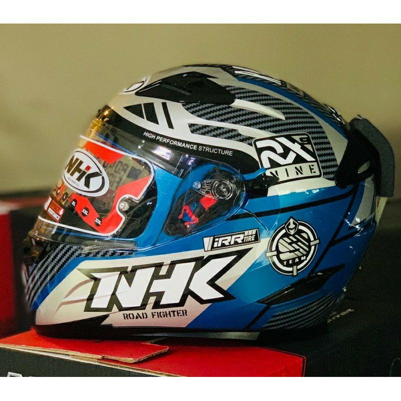 NHK HELM RX9 MOTIF RACER  BLUE SILVER NHK RX9 ORIGINAL TERMURAH