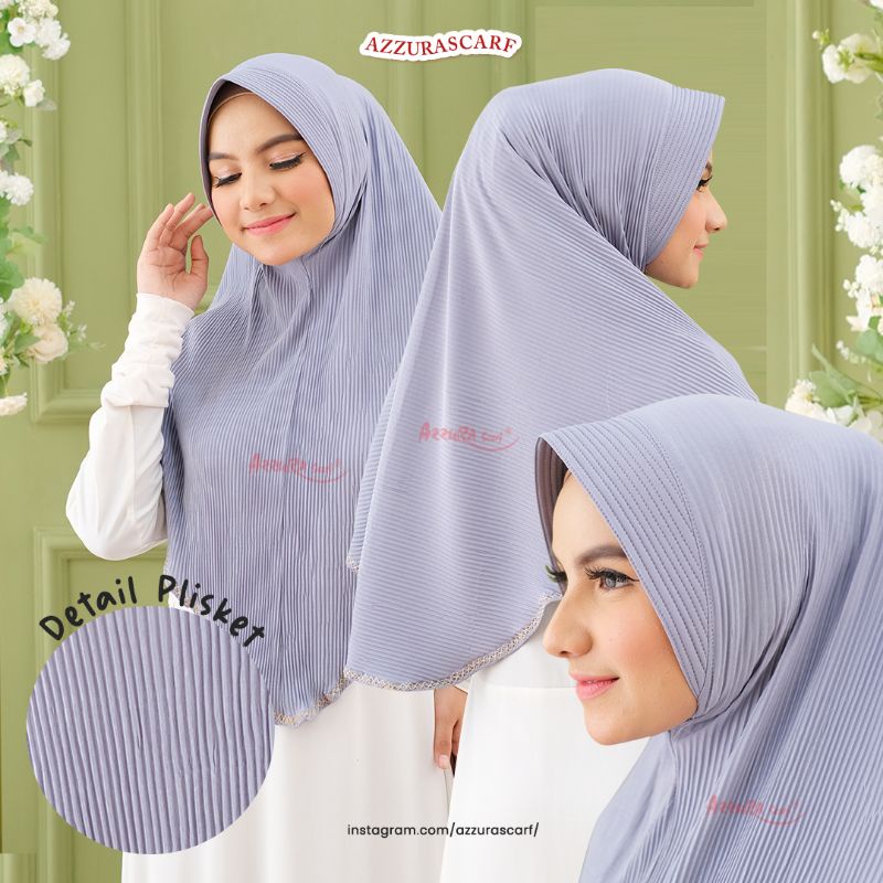 BERGO PLISKET PET RENDA | ELVINA PET | ORIGINAL | AZZURASCARF | BERGO POLOS | BERGO MURAH | HIJAB PL