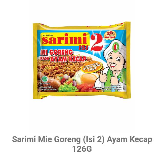 

Sarimi 2 Goreng Ayam Kecap Sachet 126g
