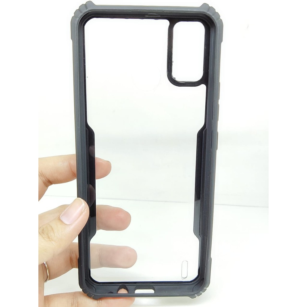 Anti Shocking Tecno Spark 10/Spark 10 Pro/Spark GO 2023/Spark 5 Pro/Spark 7/Spark 7 NFC/Spark 6 Go/8C Hardcase List Hitam Acrylic Case