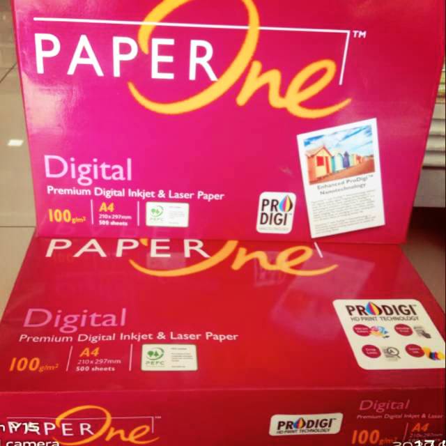 

Paper One A4 100 gr Kertas HVS A4 100 Gr 1 Rim