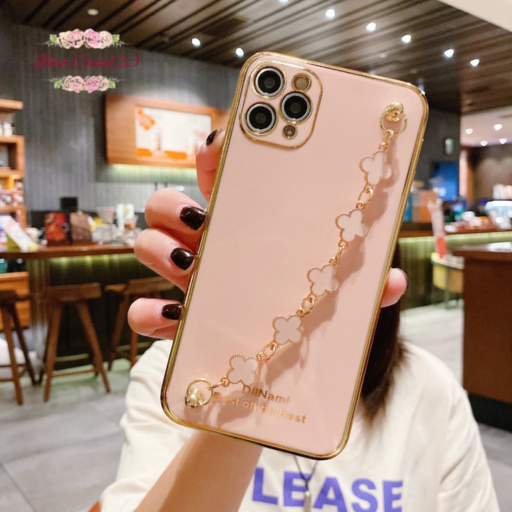 Y011 SOFTCASE SHINE PLATING CASE RANTAI DIINAMI OPPO A1K A7 A12 A11K A5S A3S A15  A16 4G A8 A31 A37 NEO 9 A52 A92 A53 A33 2020 RENO 4F 5 5F A94 F19 F17 PRO BC5929