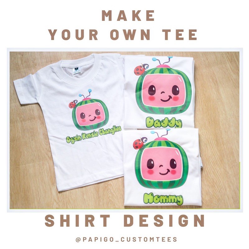Custom Baju CocoMelon Anak Dewasa