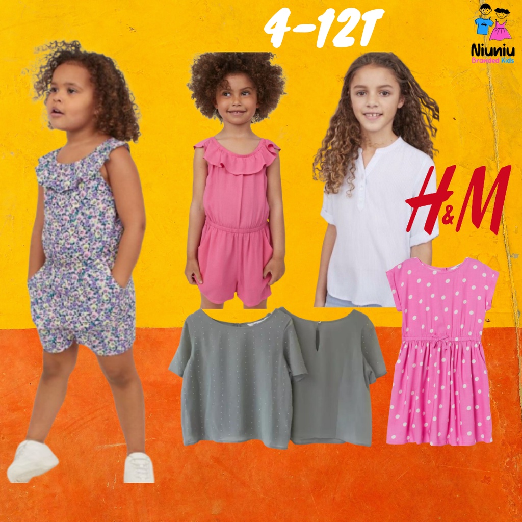 Kemeja dan Jumpsuit anak perempuan HnM