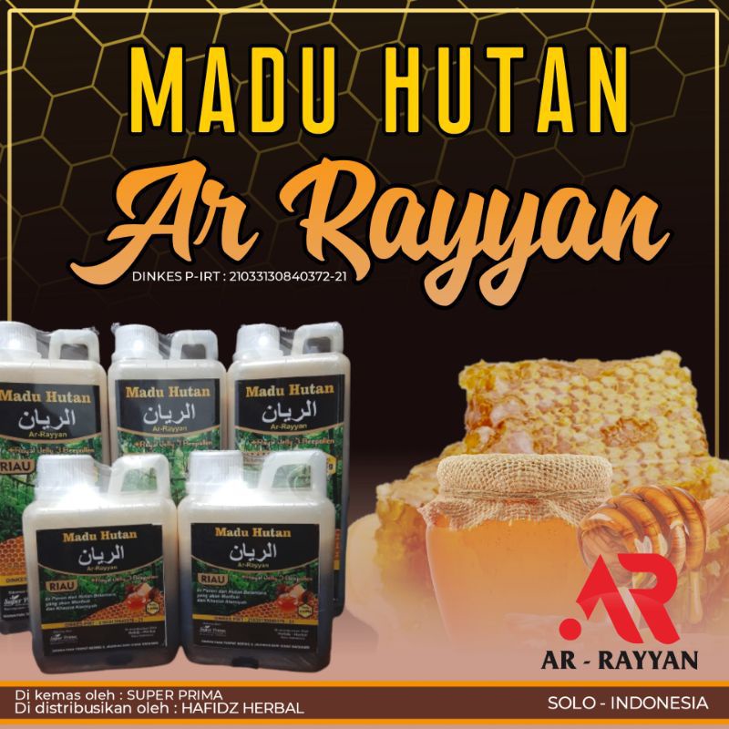 

MADU ASLI HUTAN RIAU SUMATRA/MADU AR RAYYAN PLUS BEEPOLLEN