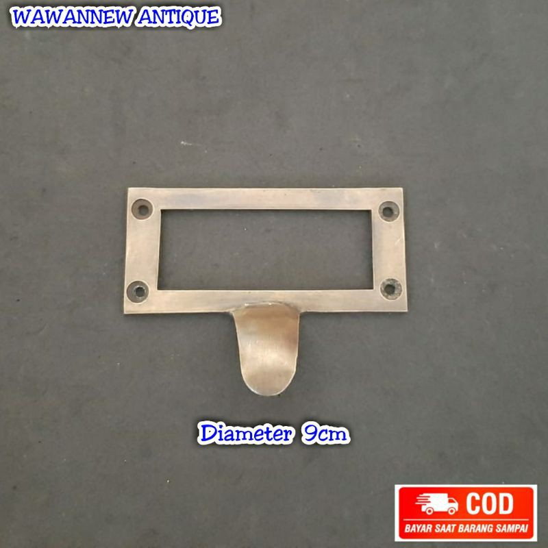 Handle / Tarikan Laci Lemari Pintu Rumah Kuningan Antik Murah 9cm