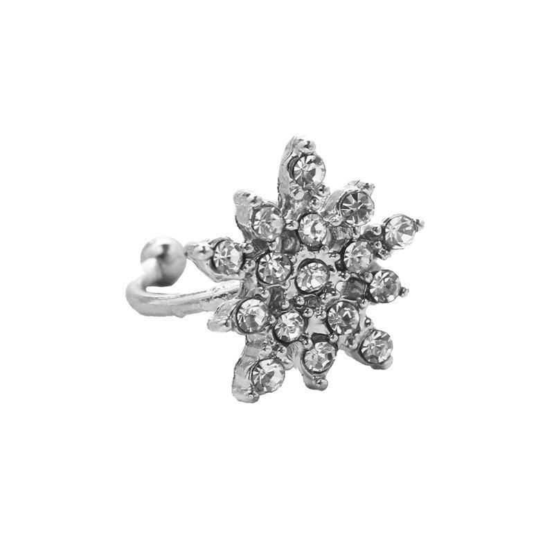 Anting Klip Logam Perak Busana Sederhana Anting Wanita Mutiara Korea Baru Aksesori Kupu-kupu Multifungsi Sederhana Dan Tidak Berpori-14