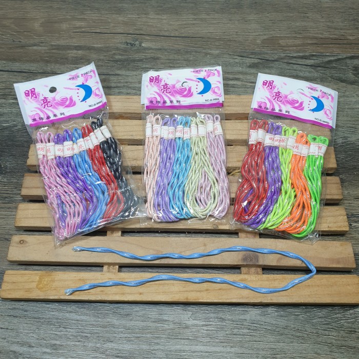 Karet rambut elastis panjang 32cm isi 10pc Termurah ikat rambut