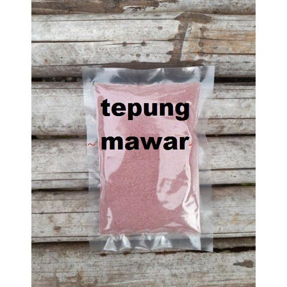 

Tepung Bunga Mawar ROSE POWDER / BUNGA MAWAR BUBUK MURNI 50 GR asli