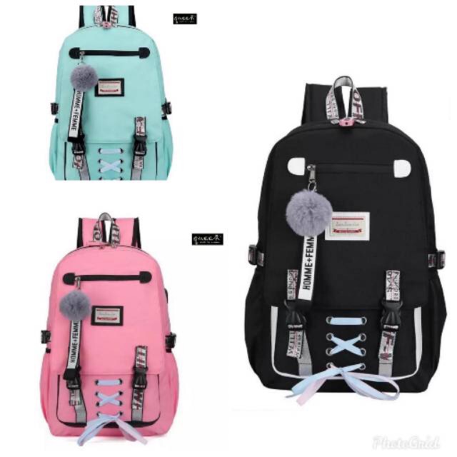 Tas Sekolah Anak Single / Tas Anak Perempuan / Tas Tk Paud Sd Smp Sma / Tas Siswa Muat Laptop