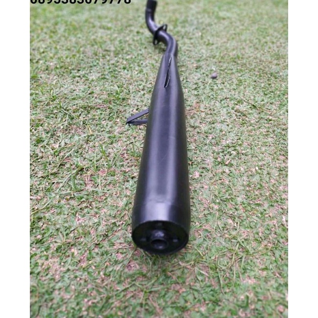 knalpot ALFA racing hitam dop bambu