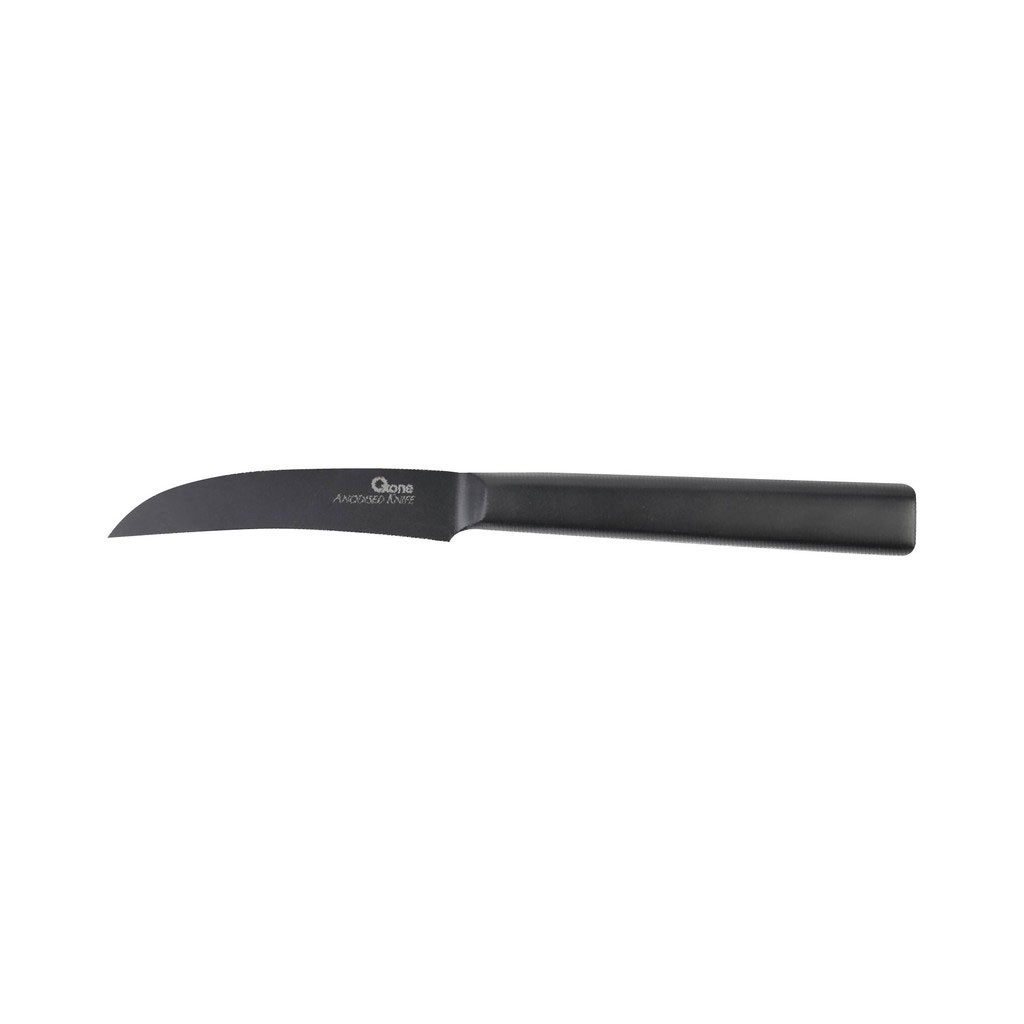 Oxone OX-61A Paring Knife Stainless Steel Pisau Buah, Pisau Dapur Full Black Anodized