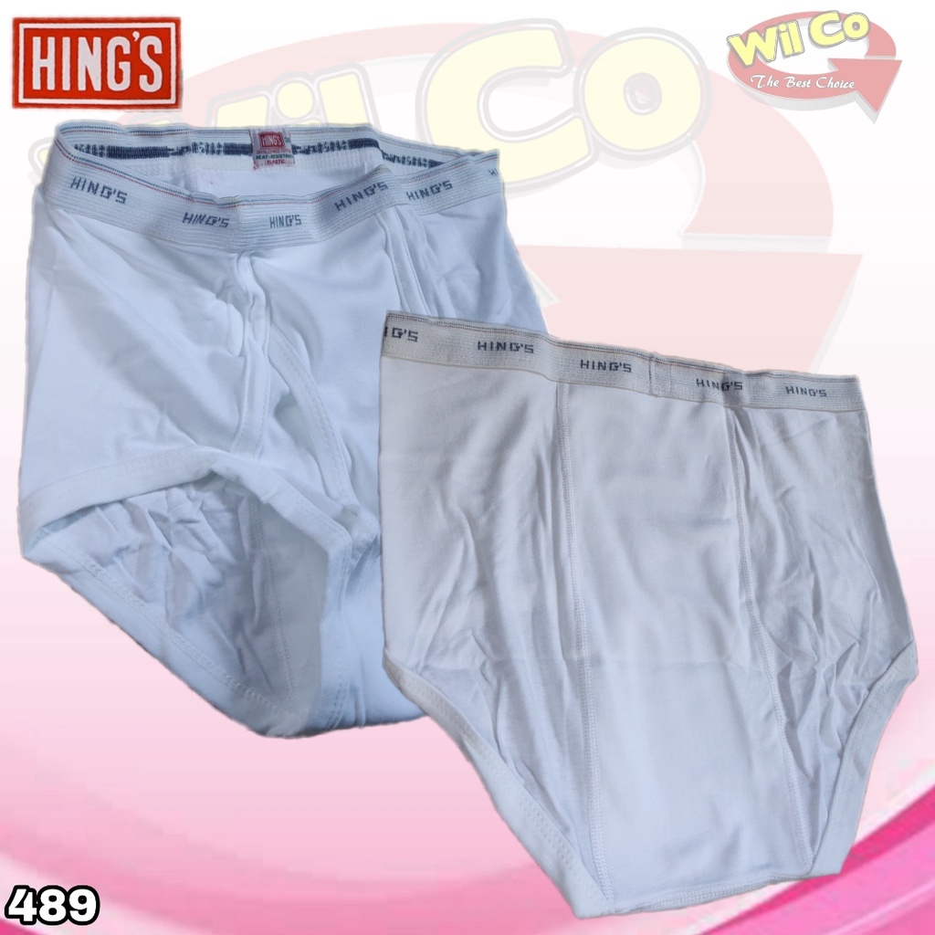 K489 - [Harga Per 1 Potong] CELANA DALAM BRIEF [SEGITIGA] PRIA HING'S SIZE 32 - 42