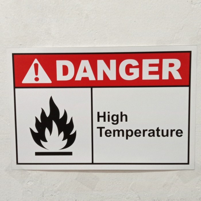 

STICKER K3 DANGER HIGH TEMPERATURE UK 20X30CM