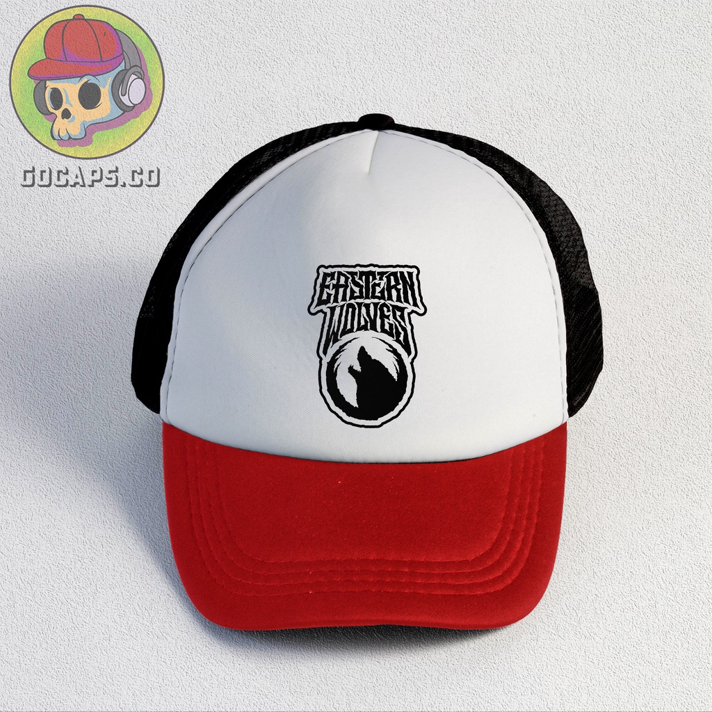 Eastern Wolves | Trucker Hat | Topi Pria | Trucker | Baseball | Brand | Topi Jaring | Gocaps