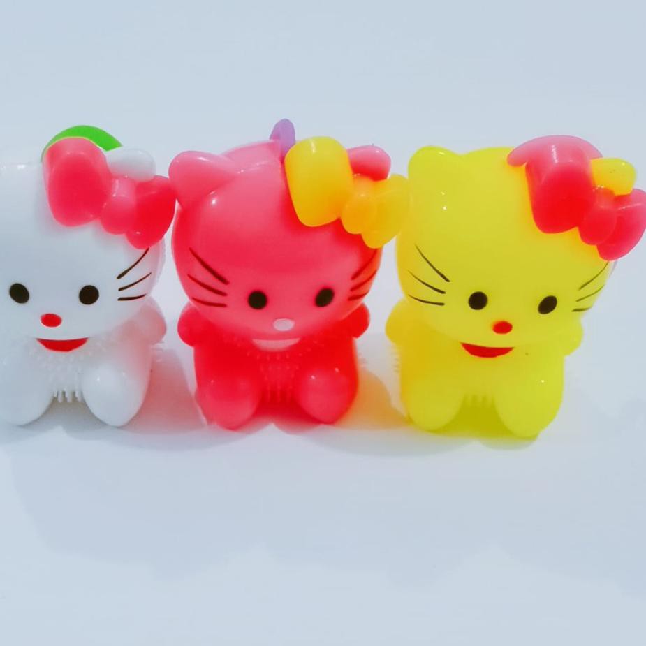 (Terbaik) Mainan hello kitty karet dengan lampu led bersuara