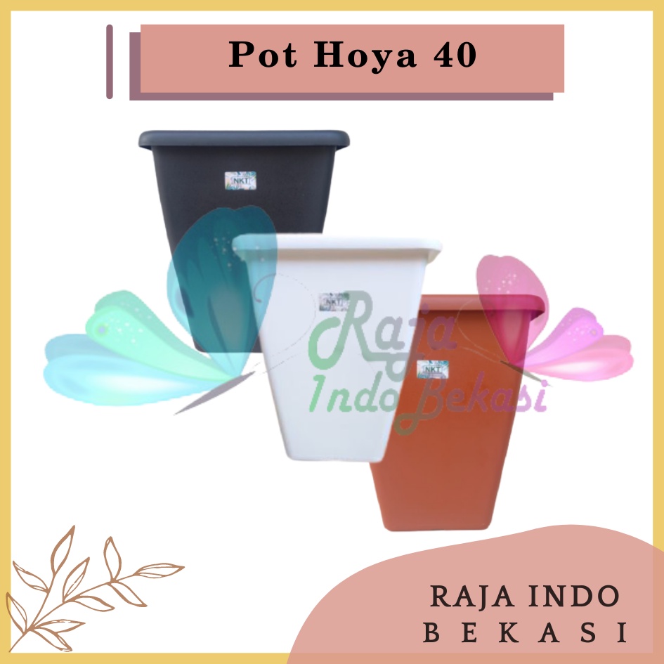 Pot Kotak Tinggi NKT HOYA 40 Putih Hitam Coklat Merah Bata Terakota Teracotta Teracota Untuk Bunga Tanaman Pot Tinggi Plastik Hitam Besar 30 50 Cm Murah Besar Mirip Pot Tawon Pirus 30 35 Putih Pot Yogap 25 30 Tebal