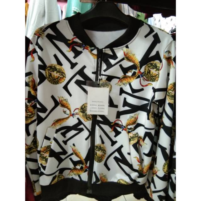 JAKET SCUBA MOTIF