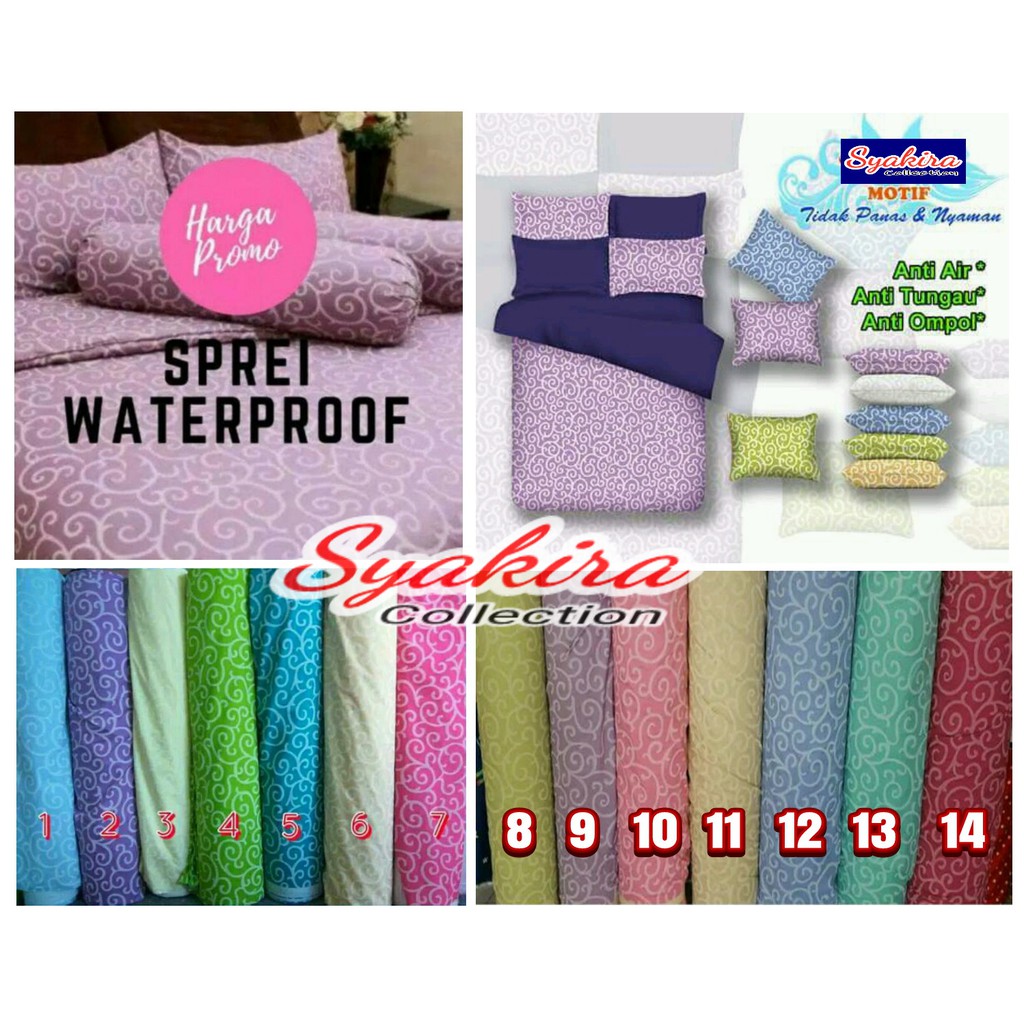 Sprei waterproof anti air anti ompol anti tungau