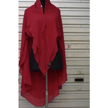 Khimar Ceruty  Zavia/ Hijab 2 Layer/ Jilbab Pet Antem/kerudung