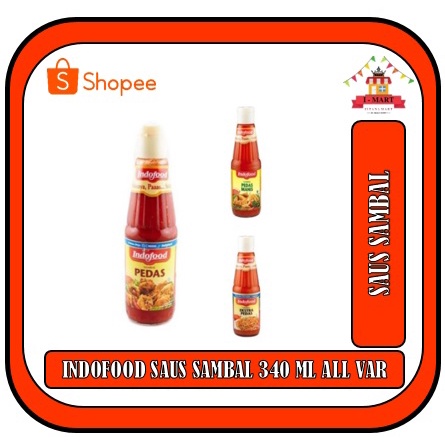 

INDOFOOD SAMBAL 335 ml BOTOL KACA EXTRA PEDAS PEDAS MANIS PEDAS