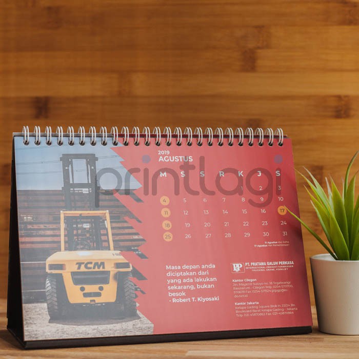 

Cetak Kalender Meja - Stand Board Tebal - Custom Kalender 2025 - AC260 Isi 7 Lembar