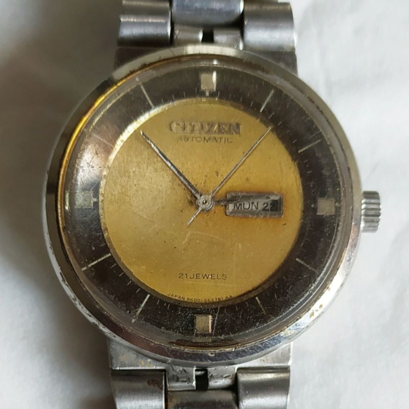 jam tangan vintage CITIZEN ufo 21 jewels original