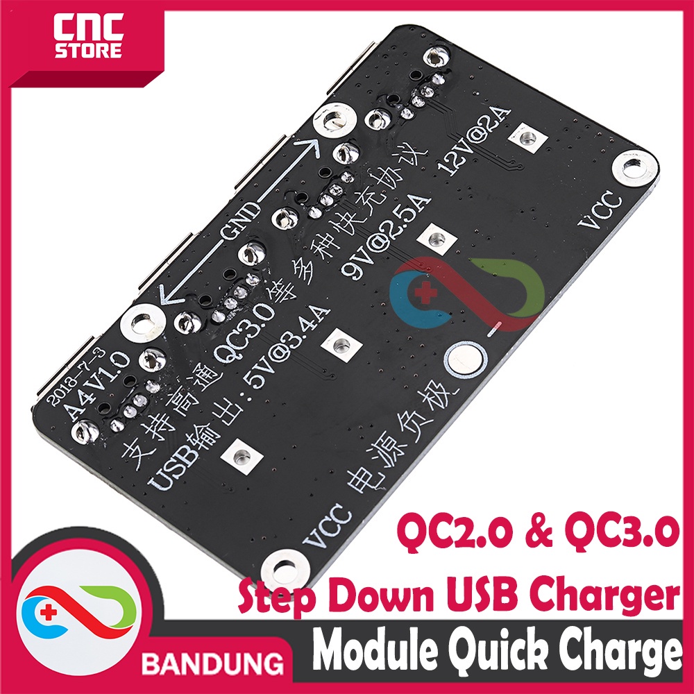 MODULE STEP DOWN FAST CHARGING 4 CHANNEL USB QC 3.0 96W