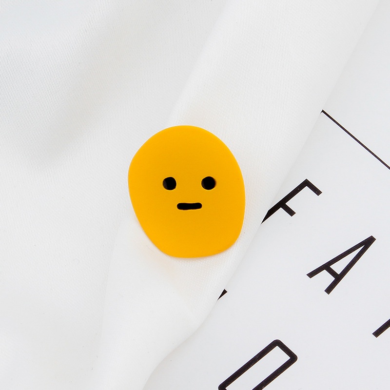 1pc Anting Stud Desain Emoji Smiley Face Warna Permen Untuk Wanita