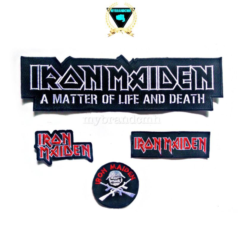 BACKPATCH IRON MAIDEN PAKET / BACK PATCH EMBLEM PUNGGUNG BORDIR BORDIRAN BESAR