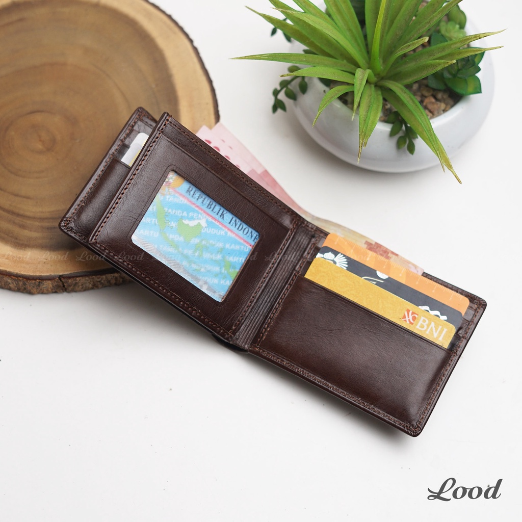 DOMPET LANDSCAPE KULIT ASLI PRIA ORIGINAL 100% MODEL 3D LANDSCAPE WALLET - GRATIS CUSTOM UKIR NAMA