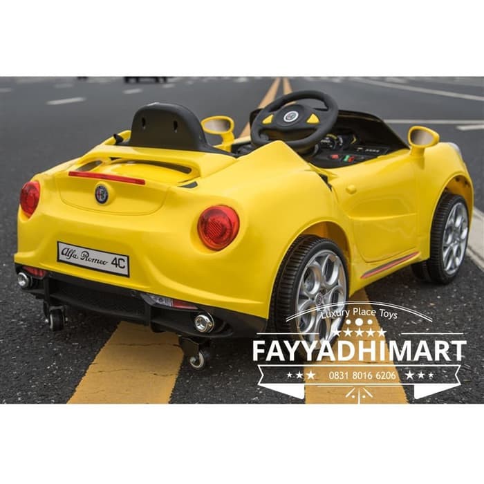 mobil mainan anak aki alfa romeo lisensi ban karet