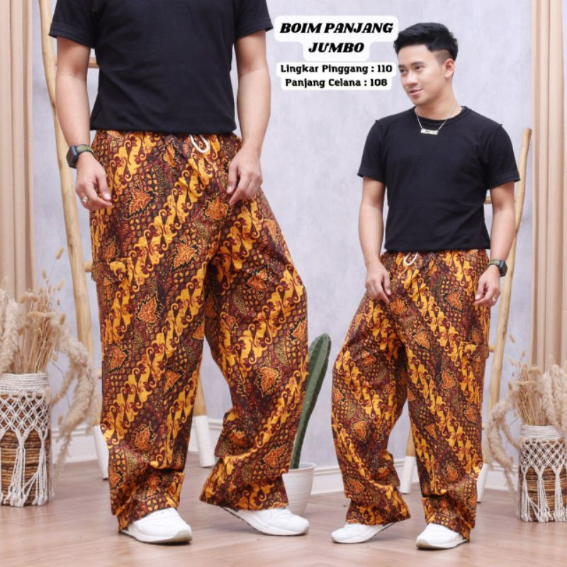 CELANA PANJANG BOIM BATIK KATUN ADEM NYAMAN SAKU SAMPING MURAH