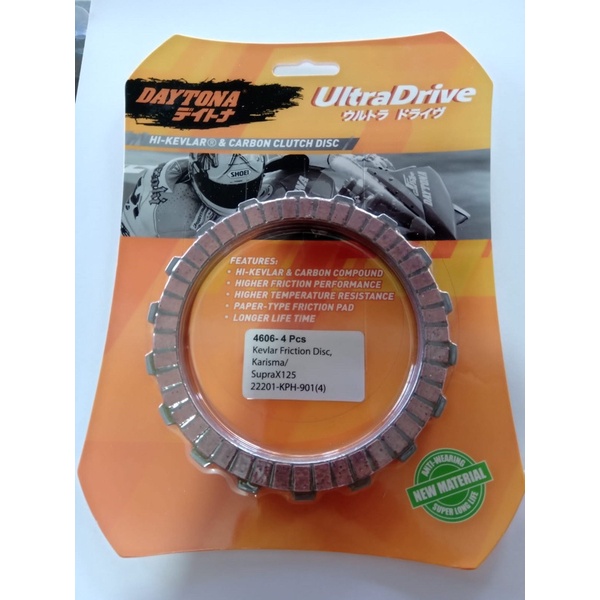 KAMPAS KOPLING PLAT KOPLING RACING KARISMA SUPRA X 125 DAYTONA