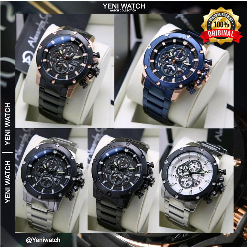 Alexandre Christie Ac 6564 Jam Tangan Pria Rante Original Garansi Resmi 1 Tahun