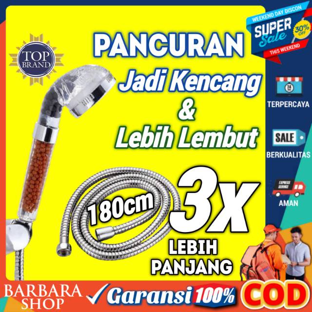 Kepala Shower Filter Penyaring ion  SPA 4in1 / Kepala Shower Air Lembut baby