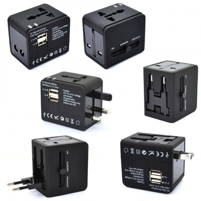 Travel Adaptor Colokan Listrik Universal World TRAVEL ADAPTER UNIVERSAL Steker Stop Kontak