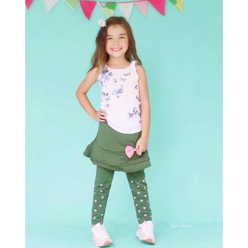 Leging Rok Anak Cewek Leging Cute Ribbon KHG