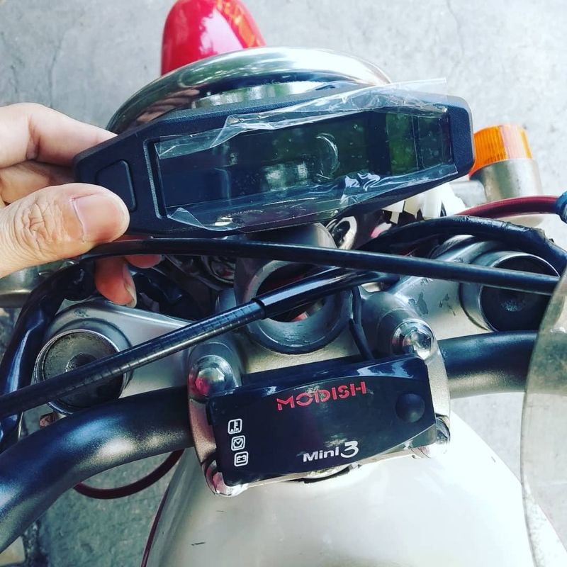 Speedometer Digital Mini Model KTM XC Spido LED Full Indikator Universal Trail Enduro CRF KLX Custom