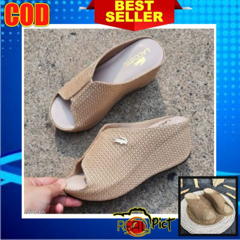 Sandal Sendal Wedges Hak Tinggi Wanita Cewek Korea Lebaran Murah Terbaru 2021 Kekinian Fa7