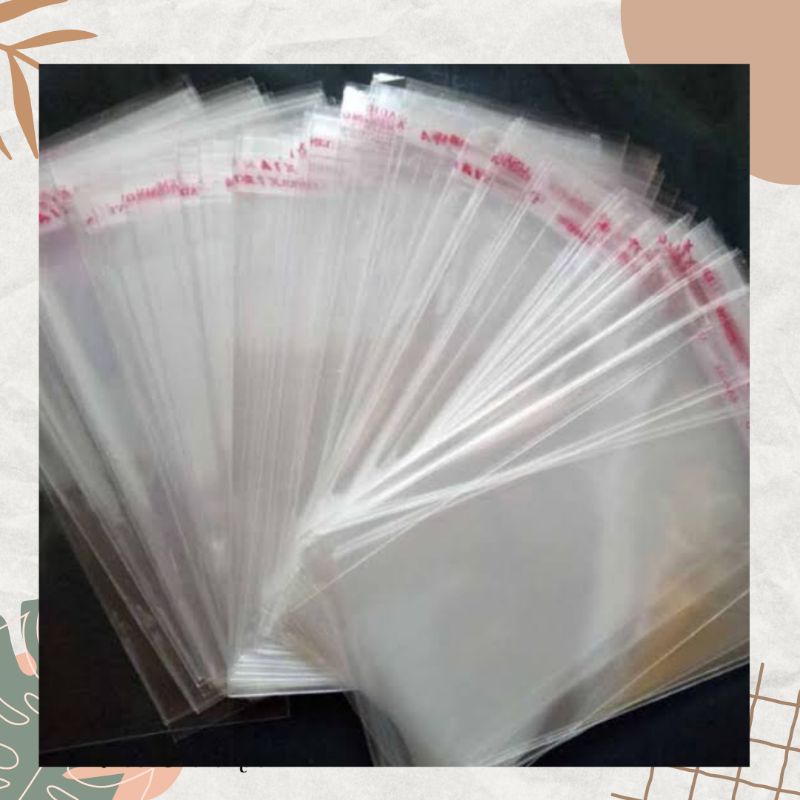 

(Ready) Plastik opp 7x15 cm - plastik uang untuk buket - plastik opp seal - plastik kantong - plastik opp lem