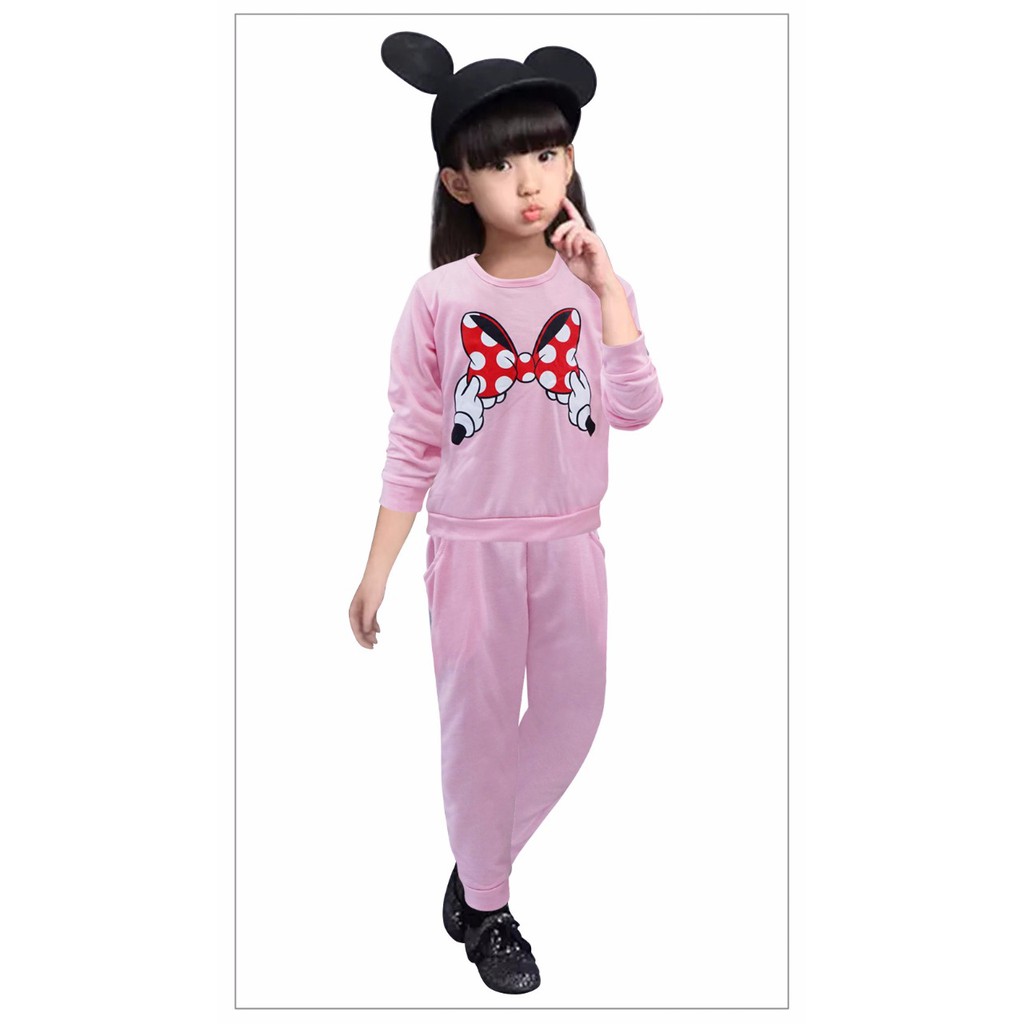 Baju Sweater Kupu - Setelan Anak perempuan - Baju Anak Pita 1-9TAHUN M-VIN