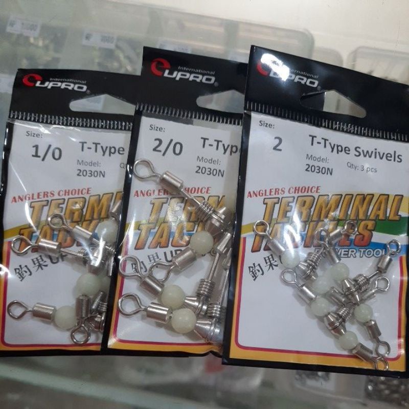 kili pancing T-Type Swivels Eupro 1030N