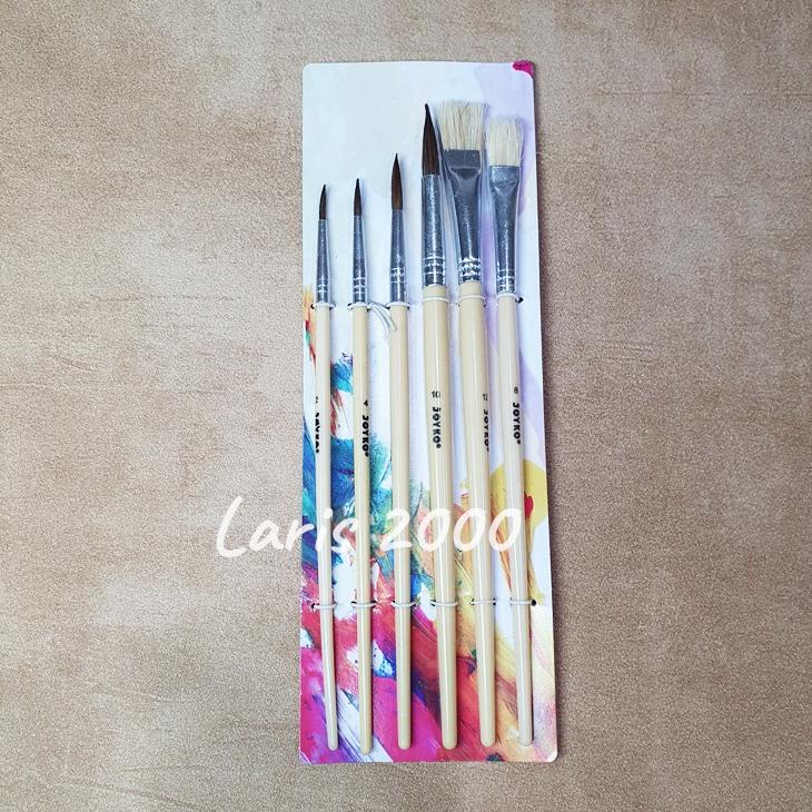 

[(BAYAR DITEMPAT) Kuas Lukis Set Cat Akrilik / Cat Air Joyko BR1