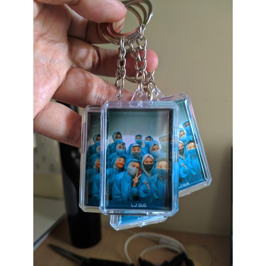 custom gantungan kunci akrilik spotify foto unik murah model ipod mini player-full foto