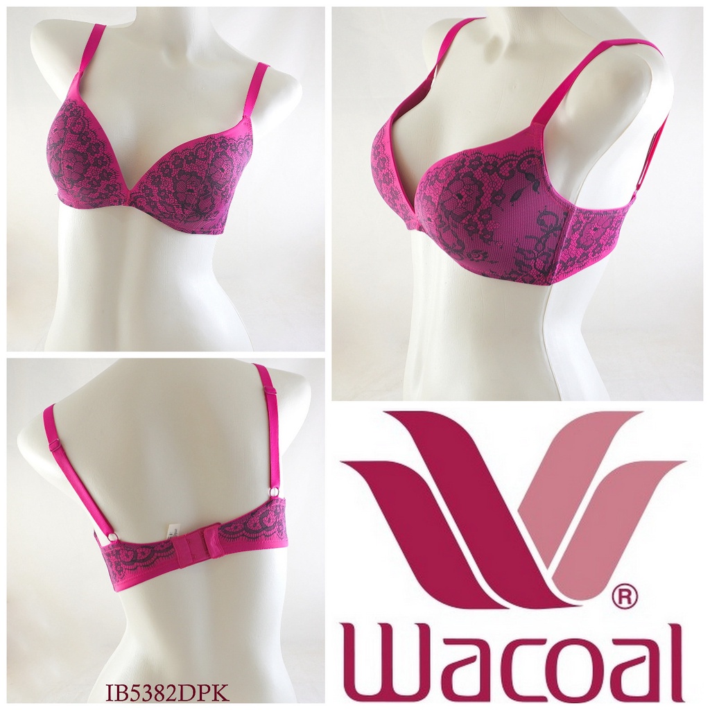Bra Wanita WACOAL Tanpa Kawat Full Cup Busa Tebal Size 32B 32C  Wireless Wirefree / Beha Pakaian Dal