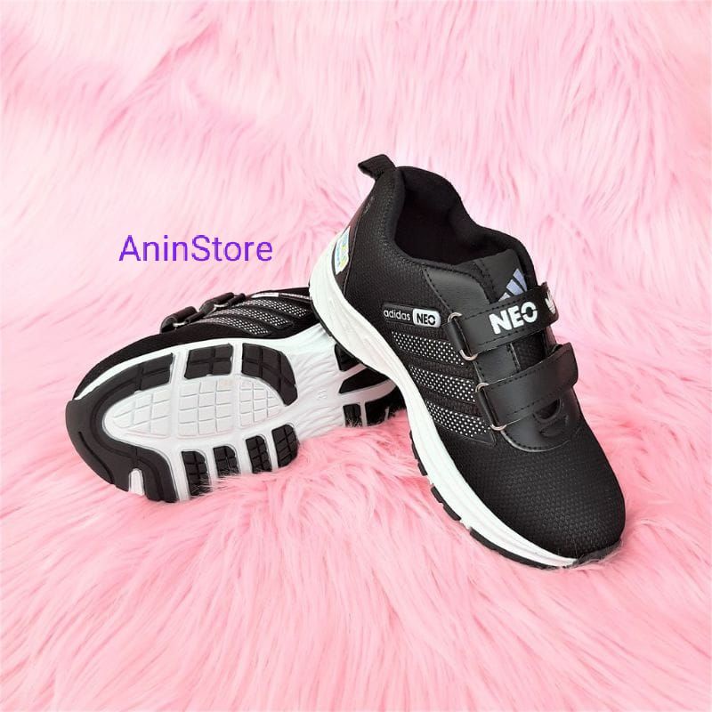 sepatu anak adidas neo/ sepatu sekolah SD/sepatu ads neo kids -(AninStore)