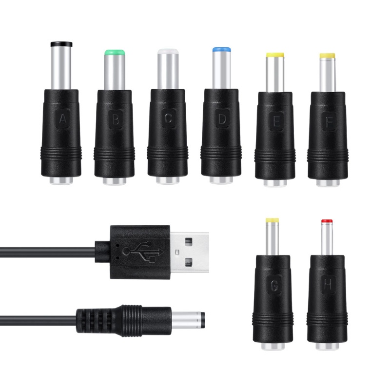 Cre Usb to Plug, Colokan Usb 8in1 Ke Untuk Kabel Colokan Dc, Kabel Power, Adaptor Dengan 8p